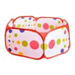 Cort tarc pliabil pentru copii, model cu buline, 90 x 30 cm, multicolor, 3 ani+