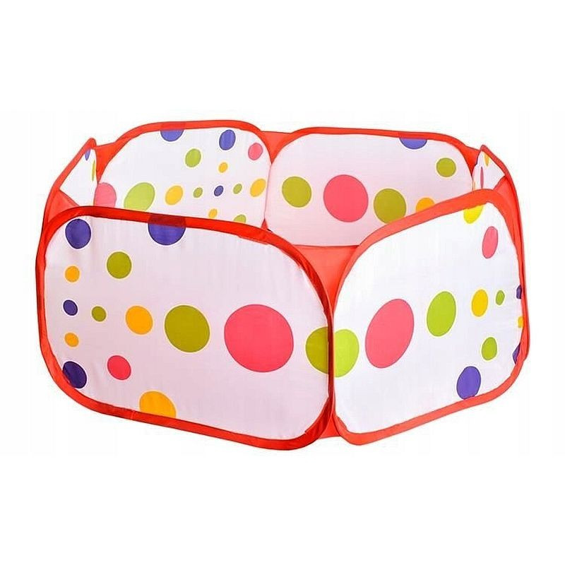 Cort tarc pliabil pentru copii, model cu buline, 90 x 30 cm, multicolor, 3 ani+