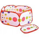 Cort tarc pliabil pentru copii, model cu buline, 90 x 30 cm, multicolor, 3 ani+