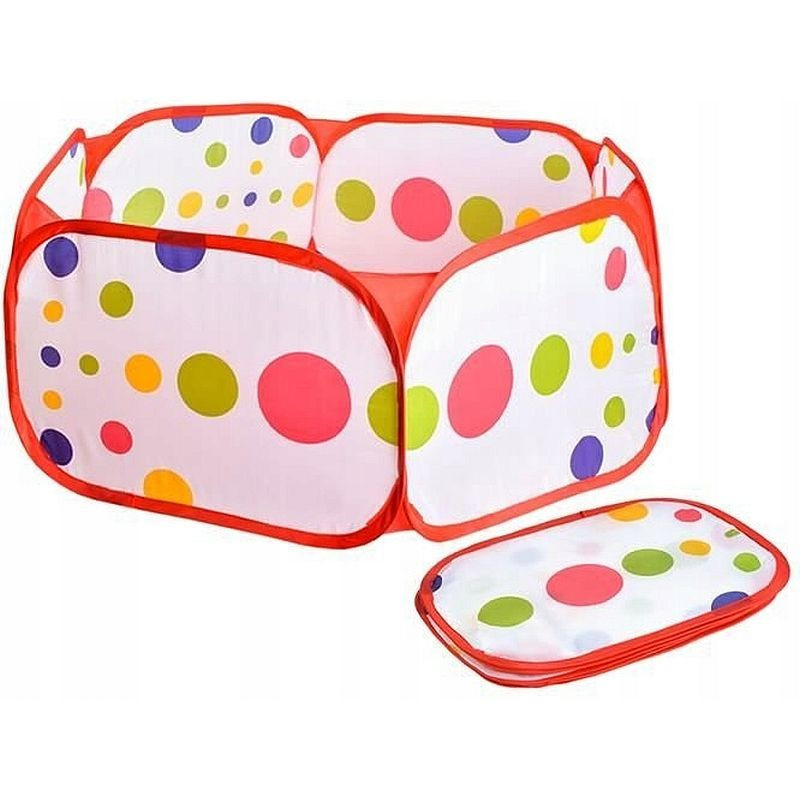 Cort tarc pliabil pentru copii, model cu buline, 90 x 30 cm, multicolor, 3 ani+