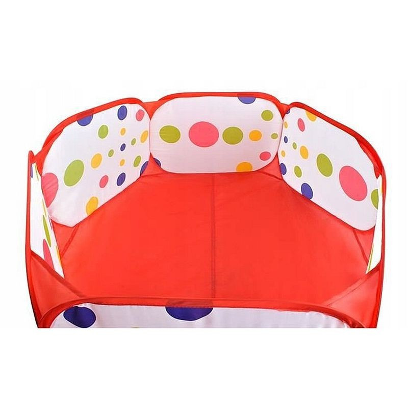Cort tarc pliabil pentru copii, model cu buline, 90 x 30 cm, multicolor, 3 ani+