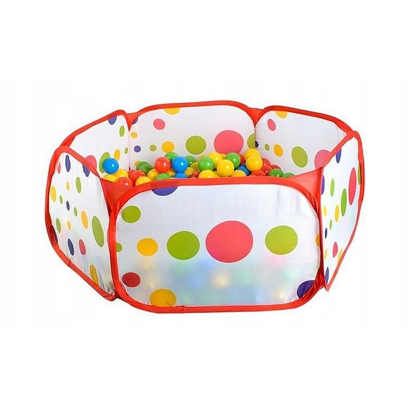 Cort tarc pliabil pentru copii, model cu buline, 90 x 30 cm, multicolor, 3 ani+