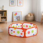 Cort tarc pliabil pentru copii, model cu buline, 90 x 30 cm, multicolor, 3 ani+