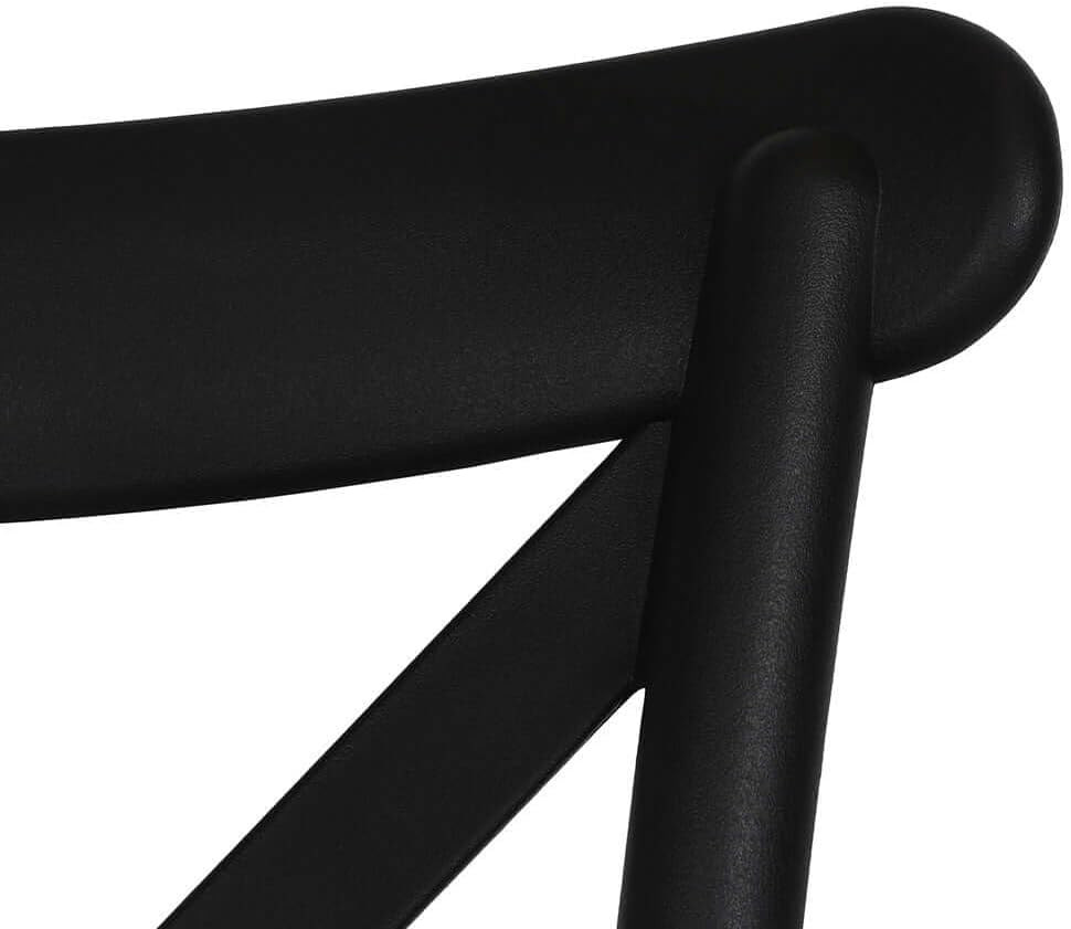 Scaun de bucatarie, stil clasic, inaltime 88 cm, polipropilena, negru
