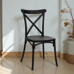 Scaun de bucatarie, stil clasic, inaltime 88 cm, polipropilena, negru