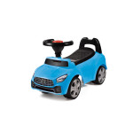 Masinuta ride-on albastra, sezut cu spatar integrat, 66x29x36 cm