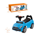 Masinuta ride-on albastra, sezut cu spatar integrat, 66x29x36 cm