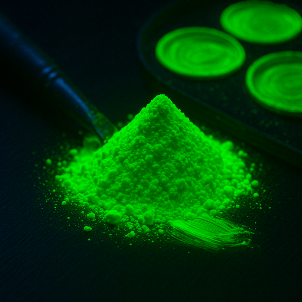 Pigment verde fluorescent reactiv uv cantitate 1000 gr