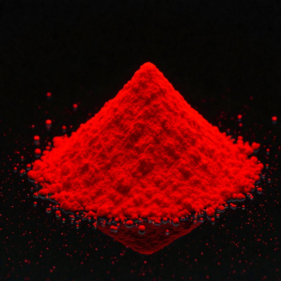 Pigment rosu fluorescent reactiv uv cantitate 100 gr