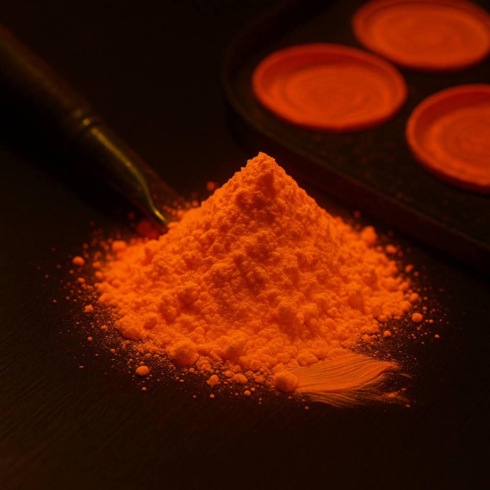 Pigment orange fluorescent reactiv uv cantitate 1000 gr