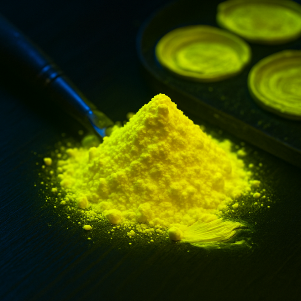 Pigment galben fluorescent reactiv uv cantitate 1000 gr
