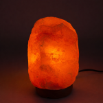 Lampa decorativa sare himalaya, suport lemn, 2-3 kg