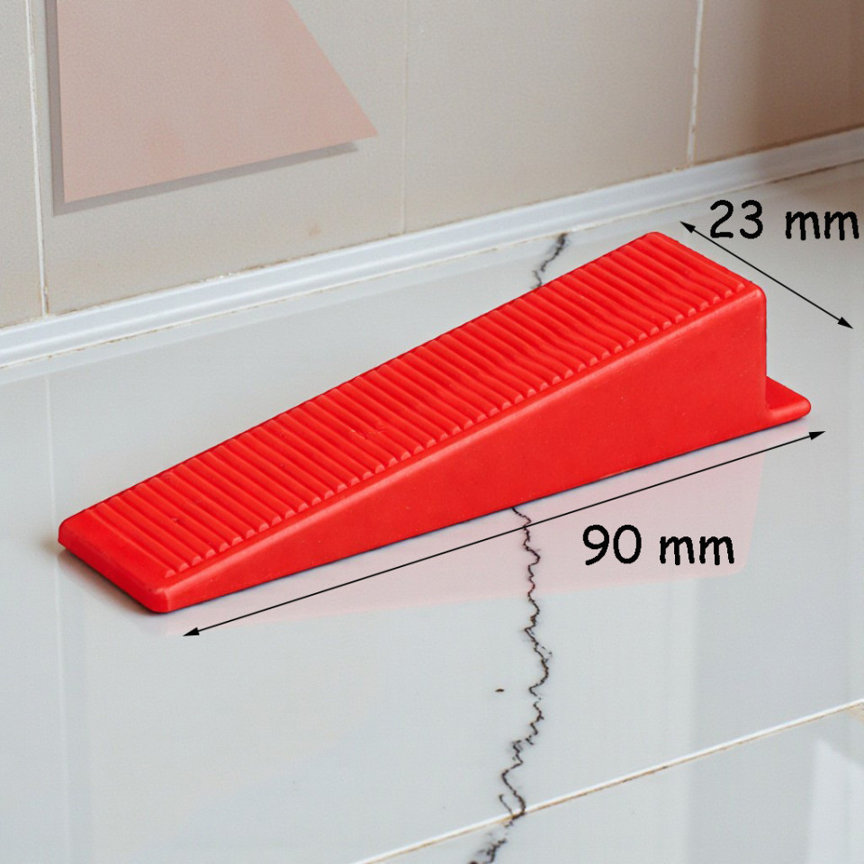 Set pro 100 pene pentru nivelare placi ceramice, 90 mm, latime 23 mm