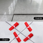 Clipsuri pro pentru nivelare placi ceramice, rost 1 mm, set 100 bucati