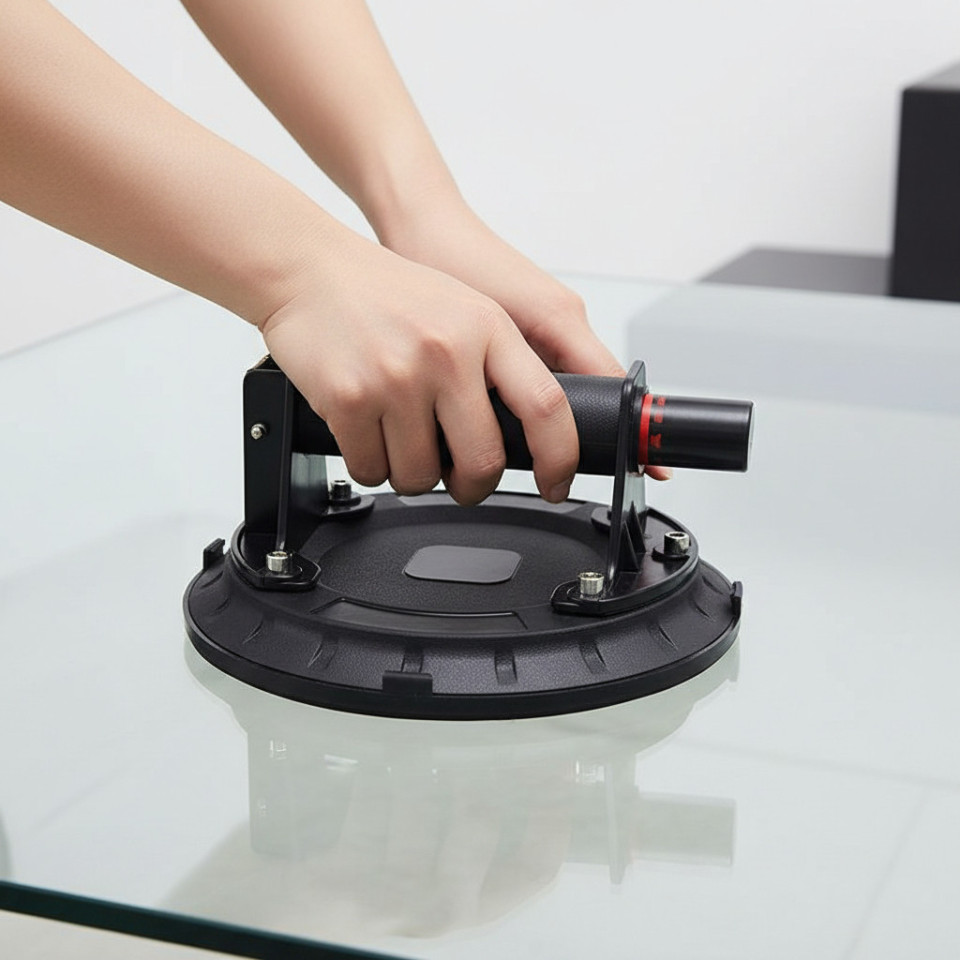 Ventuza pro pentru ridicare placi gresie, diametru 20 cm, prindere sigura