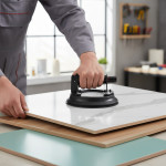 Ventuza pro pentru ridicare placi gresie, diametru 20 cm, prindere sigura