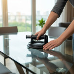Ventuza pro pentru ridicare placi gresie, diametru 20 cm, prindere sigura