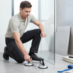 Ventuza dubla pro pentru manipulare sticla si gresie, corp aliaj de aluminiu