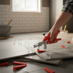 Kit pro nivelare placi ceramice, cleste, 100 clipsuri 1 mm si 100 pene incluse
