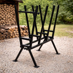 Suport metalic tip capra pentru taiat lemne – otel, capacitate 400 kg, stabil, 76 x 50 x 103 cm
