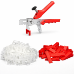 Sistem pro nivelare placi ceramice, cleste, 500 clipsuri 2 mm, 100 pene