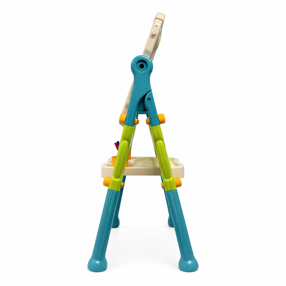 Tabla magnetica si de scris cu 2 fete, 40x50 cm, inaltime reglabila 83-110 cm, 30 accesorii incluse