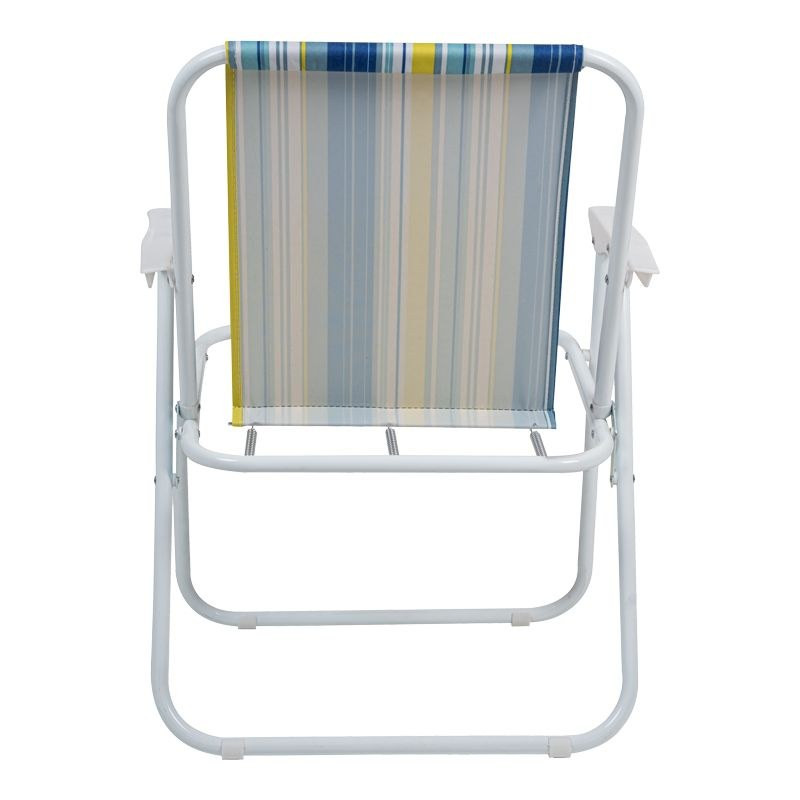 Scaun plaja pliabil, scaun camping metalic, usor, portabil, 58x52x73 cm, maxim 80 kg
