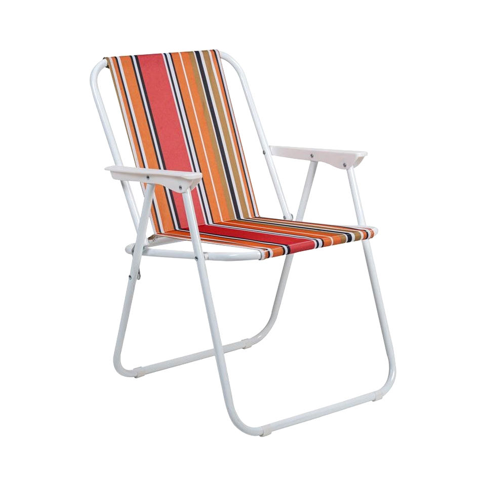 Scaun pliabil plaja si camping, metalic, usor, compact, 58x52x73 cm, maxim 80 kg