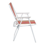 Scaun pliabil plaja si camping, metalic, usor, compact, 58x52x73 cm, maxim 80 kg