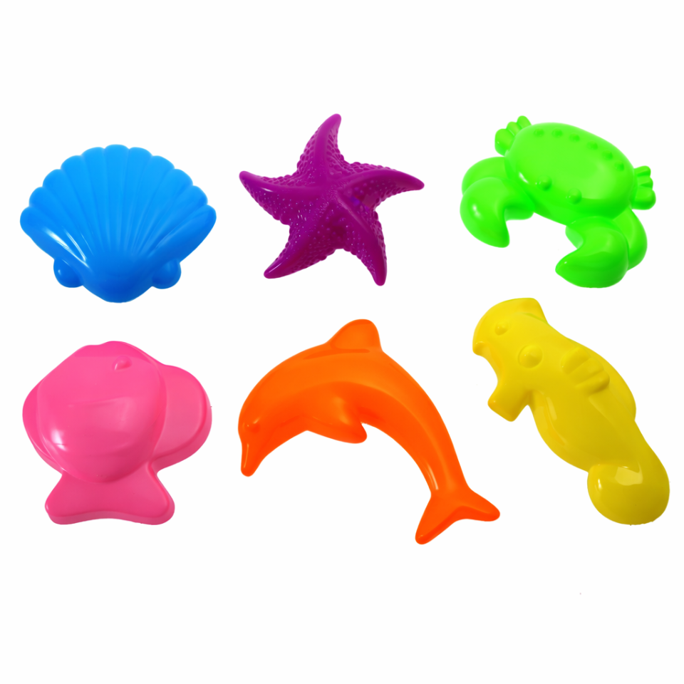 Nisip kinetic albastru, set 3 kg, 6 forme de modelat, cutie gonflabila 45x58 cm