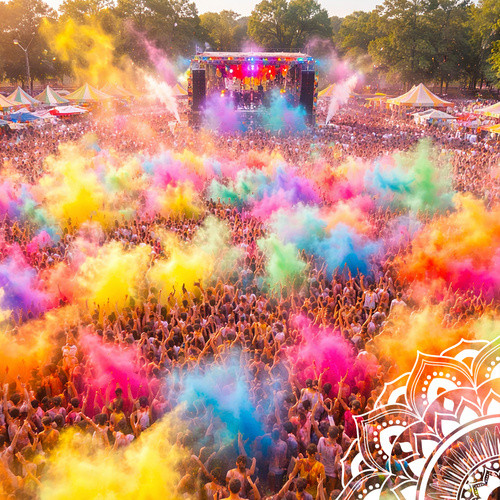 Set pudra holi, 6 pachete de 100 grame, culori intense, party si festival