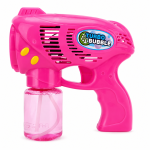 Pistol electric pentru baloane de sapun roz, 5 orificii, rezervor 150 ml