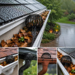 Set 4 parafrunzare pentru jgheab 90-125 mm, protectie impotriva frunzelor si mizeriei, montaj rapid si eficient