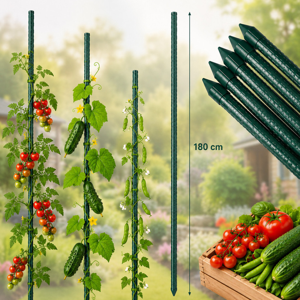 Arac gradina, suport vertical pentru plante, lungime 180 cm, diametru 11 mm