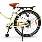 Bicicleta dama 26 inch, schimbator shimano 7 viteze, frane pe disc, cos cumparaturi, portbagaj