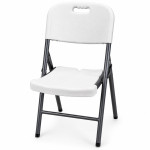 Scaun pliabil pentru gradina, camping, catering, cadru metalic, 120 kg, 46x53x87 cm