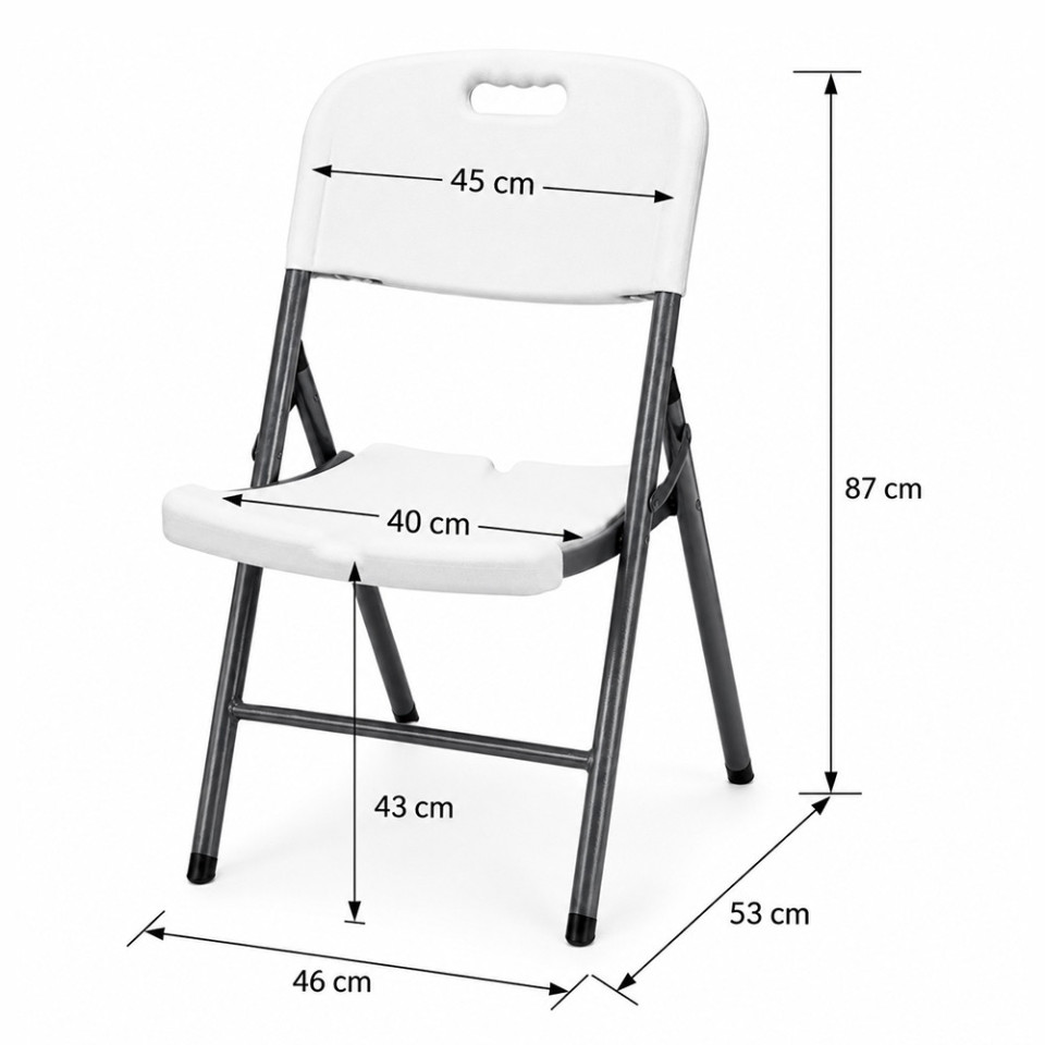 Scaun pliabil pentru gradina, camping, catering, cadru metalic, 120 kg