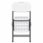 Scaun pliabil pentru gradina, camping, catering, cadru metalic, 120 kg, 46x53x87 cm