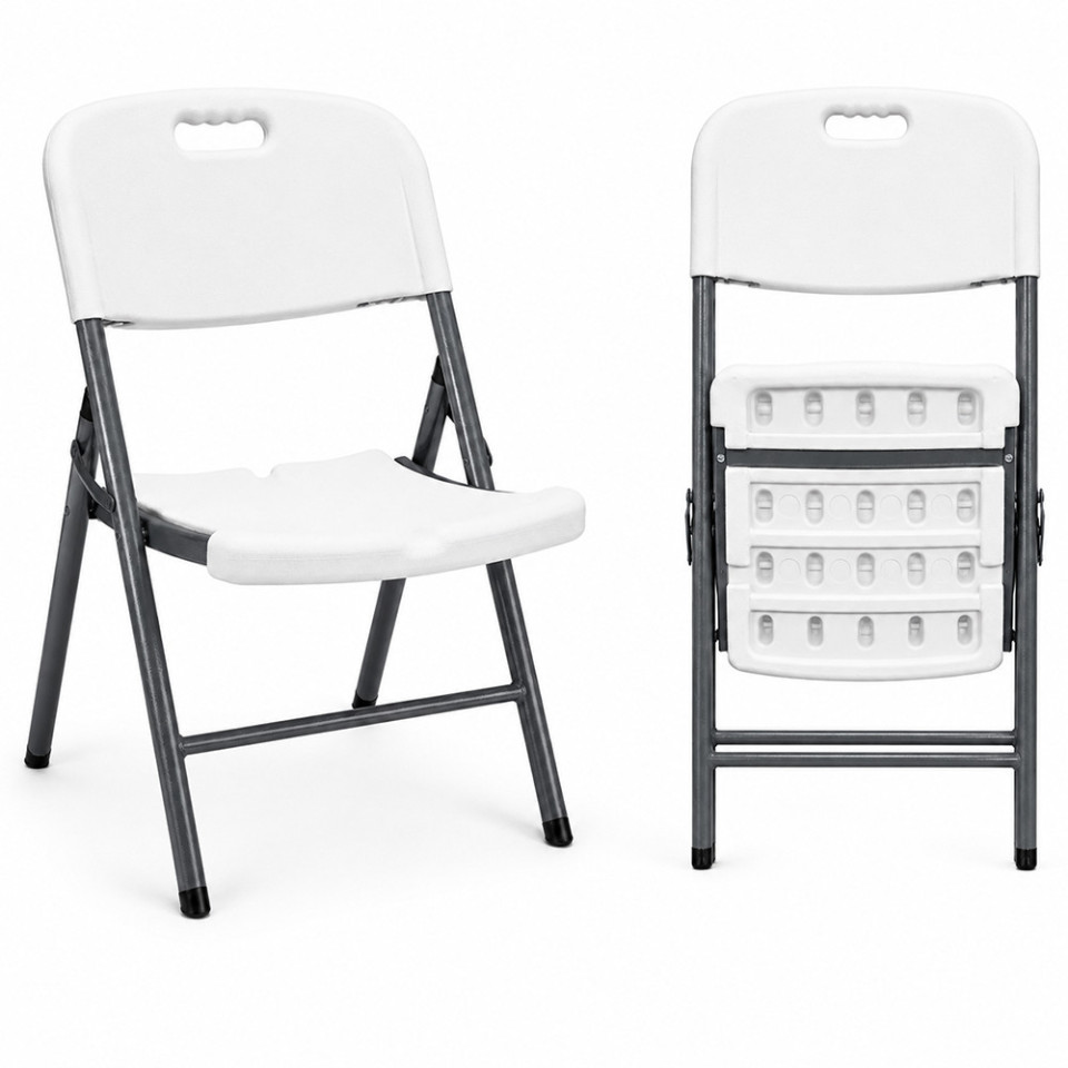 Scaun pliabil pentru gradina, camping, catering, cadru metalic, 120 kg