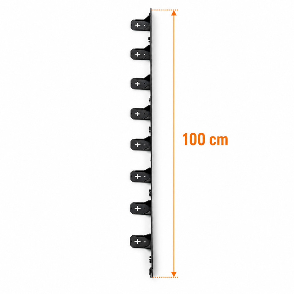 Separator gazon super flexibil 100 cm x 4.5 cm, bordura delimitare, negru