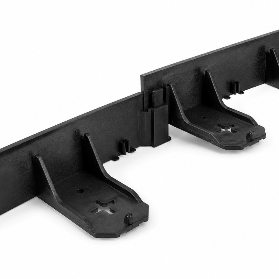 Separator gazon super flexibil 100 cm x 4.5 cm, bordura delimitare, negru