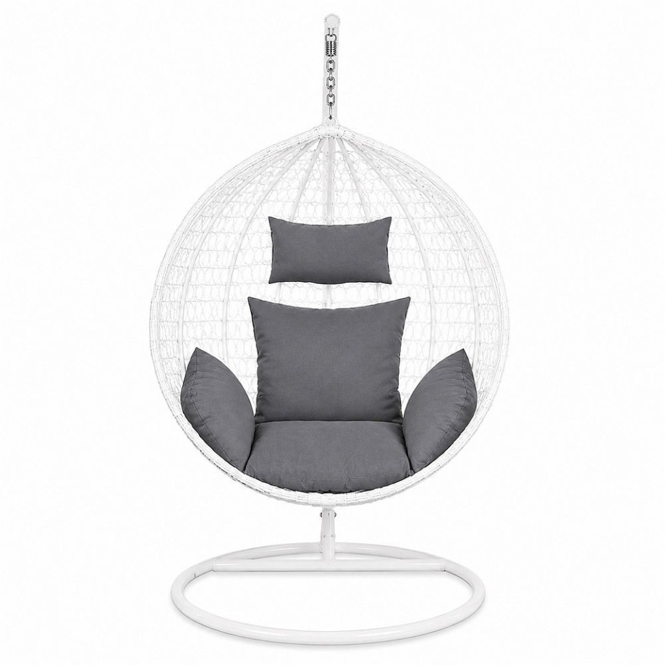 Perna pentru fotoliu suspendat tip cuib, detasabila cu fermoar, lavabila, poliester 165 g, gri