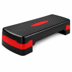 Stepper aerobic reglabil pe inaltime 2 niveluri, platforma fitness antiderapanta, 68x28x10/15 cm
