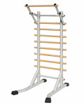 Spalier suedez multifunctional cu bara de tractiuni reglabila, lemn masiv de fag, cadru otel, 200 kg, 200 x 90 x 110 cm