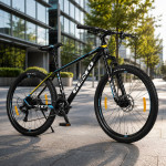 Bicicleta mountain bike aluminiu, 27.5 inch, schimbator 27 viteze, frane hidraulice, genio