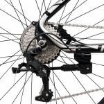 Bicicleta mountain bike 27.5 inch, aluminiu, frane hidraulice, 27 viteze, negru, genio