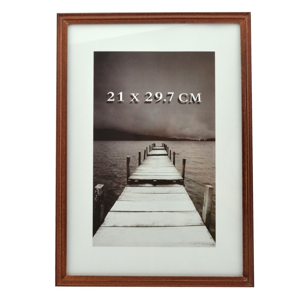 Rama foto alvin din lemn, 21x29,7 cm culoare mahon