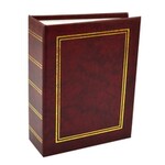 Album foto clasic tip carte, 13x18, 100 poze culoare visiniu