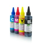 Cerneala dye compatibila universala, 100 ml/culoare, set 4 culori