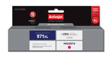Cartus compatibil hp 971 xl magenta pentru hp cn627ae, premium activejet, garantie 5 ani